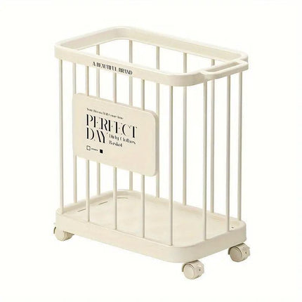 Removable Laundry Basket Clothes Organizer Household Storage Bin with Shelving.