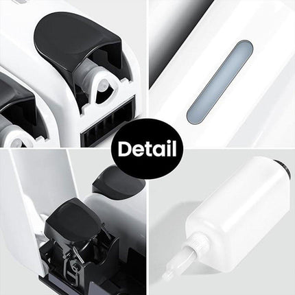 Hotel Wall Mounted Soap Dispenser Bathroom Shampoo Shower Gel Hand Soap Box - White-Single.