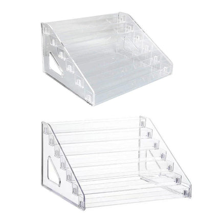 6/7 Layer Nail Polish Storage Box Multi Layer Clear Display Rack Organizer Stand - 6-Tier.