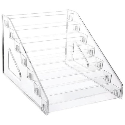 6/7 Layer Nail Polish Storage Box Multi Layer Clear Display Rack Organizer Stand - 6-Tier.