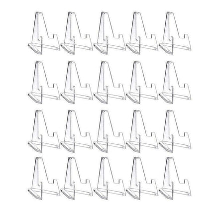 20Pcs Acrylic Clear Stand For Trading Card Psa Pokemon Card Holders Small Stand.