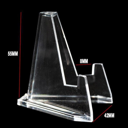 20Pcs Acrylic Clear Stand For Trading Card Psa Pokemon Card Holders Small Stand.
