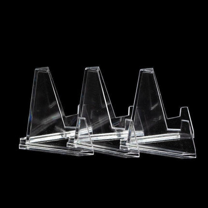 20Pcs Acrylic Clear Stand For Trading Card Psa Pokemon Card Holders Small Stand.