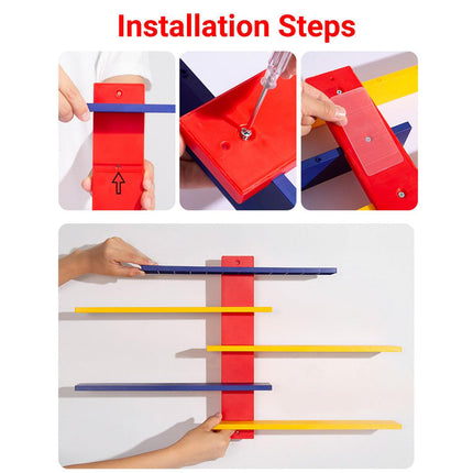 Multi Layer Wall Display Rack Step Shelf for Toys Dolls Desk Room Office Decor.