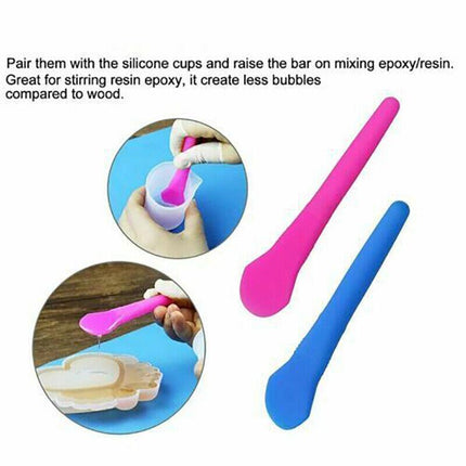 36PCS Silicone Mixing and Measuring Cup Set for Resin Casting and DIY Craft Projects.