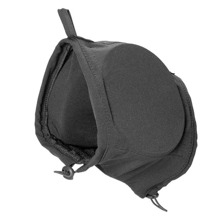 Black Adjustable Dog Ear Muffs Noise Reducing Pet Headwrap Protective Ear Cover - M.