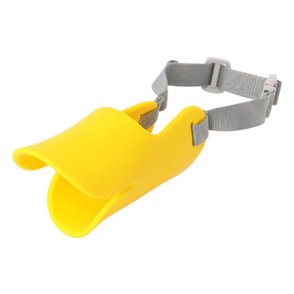 Comfortable Silicone Dog Muzzle Anti-Bite Soft Duck Muzzle Pet Training Supplies - M.