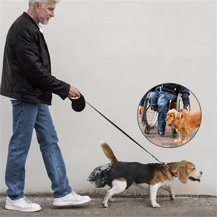 Dog Pet Portable Poop Collection Pants Outing Physiological Pants with Poop Bag - L.