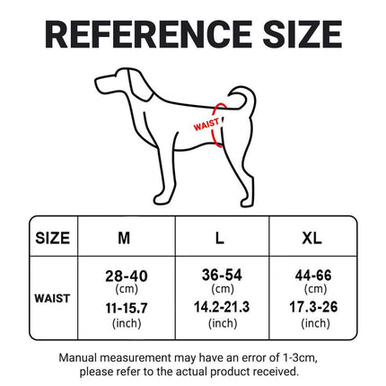 Dog Pet Portable Poop Collection Pants Outing Physiological Pants with Poop Bag - M.