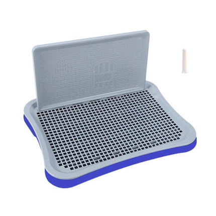 Pet Potty Training Pad Small And Medium-sized Dog Toilet Urinal Pee Tray - Blue.