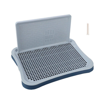 Pet Potty Training Pad Small And Medium-sized Dog Toilet Urinal Pee Tray - Blue.