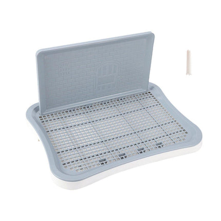 Pet Potty Training Pad Small And Medium-sized Dog Toilet Urinal Pee Tray - Blue.