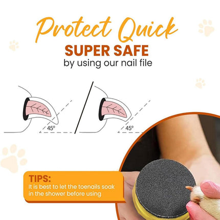 Wooden Dog Nail Sharpening Board Round Pet Grooming Tool Nail Repair Training.