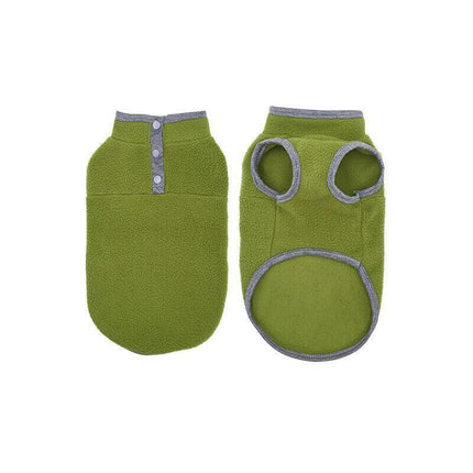 XS Pet Dog Puppy Winter Warm Fleece Jumper Vest Coat Jacket Apparel Clothes - Blue.