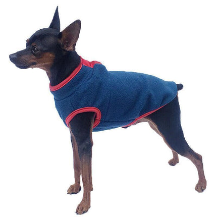 L Pet Dog Puppy Winter Warm Fleece Jumper Vest Coat Jacket Apparel Clothes Outdoor - Pink.