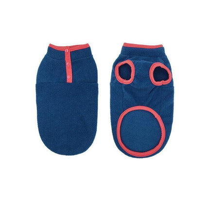 L Pet Dog Puppy Winter Warm Fleece Jumper Vest Coat Jacket Apparel Clothes Outdoor - Pink.