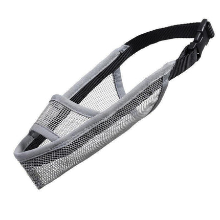 Adjustable XS Size Pet Dog Mask Mouth Muzzle Anti Barking Bite Stop Chewing Mask - Black.