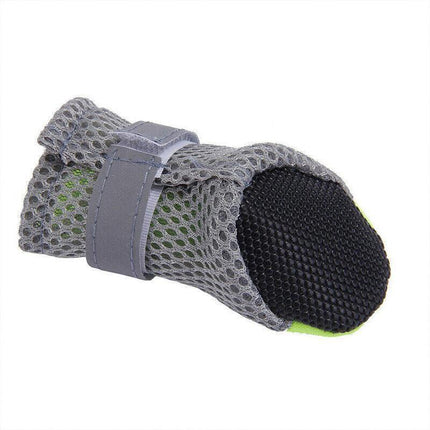 4Pcs XL Size Anti Slip Waterproof Protective Dog Shoes Rain Boots Pet Socks Booties - Black.