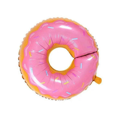 Donut Foil Balloon 75Cm Pink Green Spinkles Party Food Helium Quality Decoration - Green.