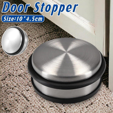 Solid Heavy Duty Rubber Door Stopper Windproof Noise Proof Door Wedge Non Slip.