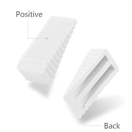 2Pcs Thick Rubber Wedge Door Stoppers Floor Carpet Heavy Duty Door Stop Security.