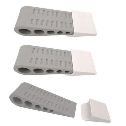 3Pcs Rubber Grip Wedge Door Stoppers Floor Carpet Heavy Duty Door Stop Security.