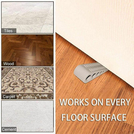 3Pcs Rubber Grip Wedge Door Stoppers Floor Carpet Heavy Duty Door Stop Security.