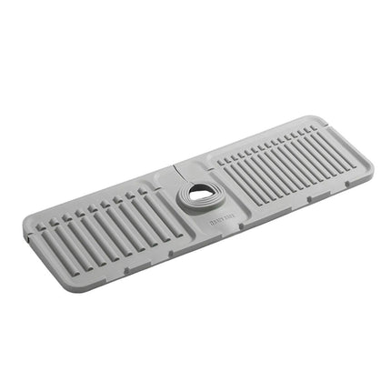 Faucet Draining Pad Narrow Sink Splash Guard Mat for Washbasin Water Catcher - Green.