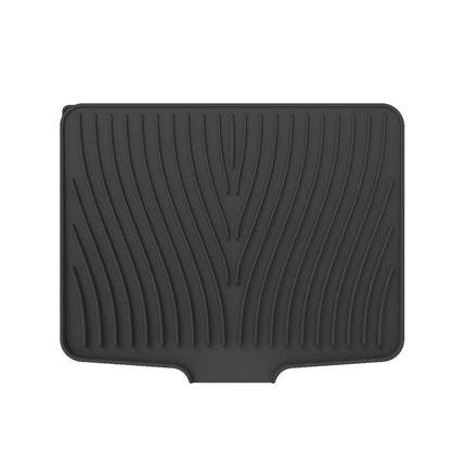Silicone Dish Drying Mat Heat Resistant Draining Slope Pad for Kitchen Counter - Green.