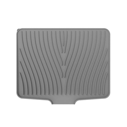 Silicone Dish Drying Mat Heat Resistant Draining Slope Pad for Kitchen Counter - Green.