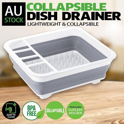 Home Master Collapsible Dish Drainer Small Spaces Camping Caravan 34CM X 28.5CM.