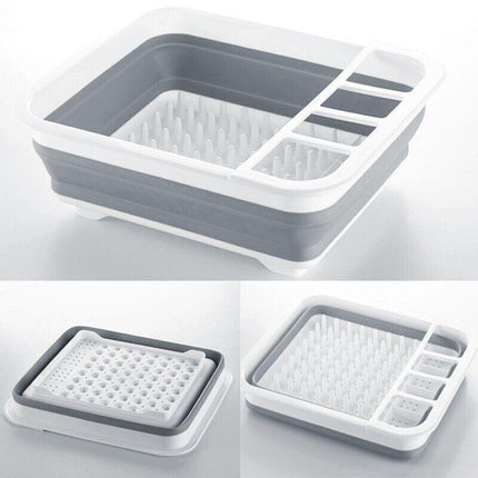 Home Master Collapsible Dish Drainer Small Spaces Camping Caravan 34CM X 28.5CM.