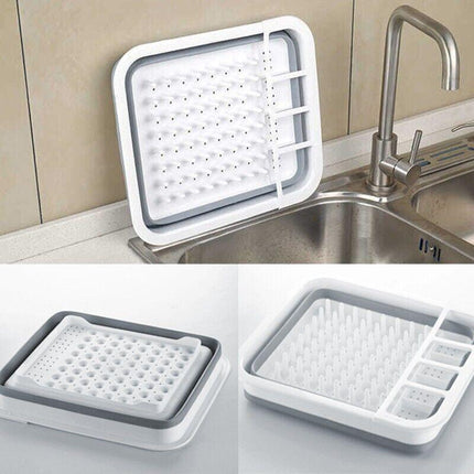 Home Master Collapsible Dish Drainer Small Spaces Camping Caravan 34CM X 28.5CM.