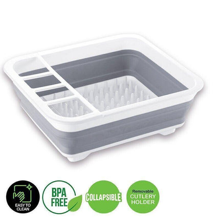 Home Master Collapsible Dish Drainer Small Spaces Camping Caravan 34CM X 28.5CM.