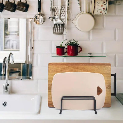 Home Kitchen Chopping Board Draining Rack Multifunction Storage Shelf Organizer.
