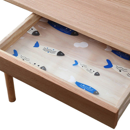 Household Drawer Liner Paper Wardrobe Dustproof Cabinet Mat Grease Proof Mat - Leaf.