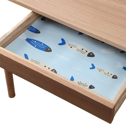 Household Drawer Liner Paper Wardrobe Dustproof Cabinet Mat Grease Proof Mat - Leaf.