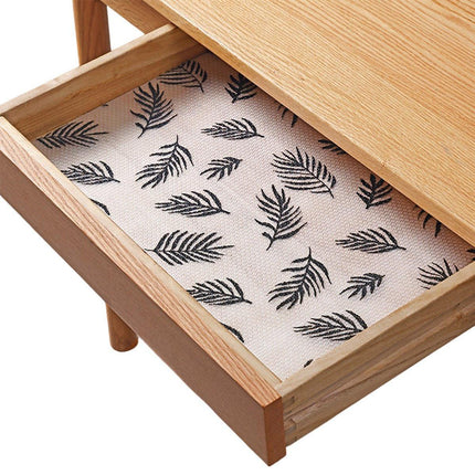 Household Drawer Liner Paper Wardrobe Dustproof Cabinet Mat Grease Proof Mat - Leaf.