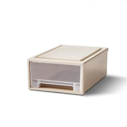 Transparent Stackable Drawer Storage Box for Shoes Clothes Household Organiser.