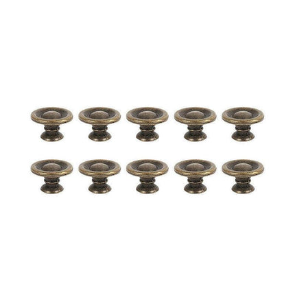 10/20/40Pcs Antique Brass Drawer Knobs Vintage Cabinet Handles Cupboard Pulls - 10PCS.