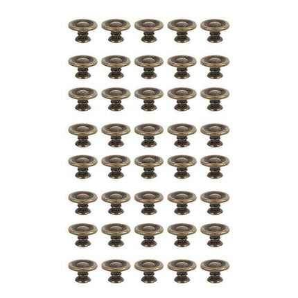 10/20/40Pcs Antique Brass Drawer Knobs Vintage Cabinet Handles Cupboard Pulls - 10PCS.