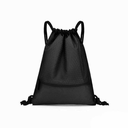 Backpack Sport Pack String Tote Gym Bag Cinch Sack School Drawstring Capacity - Green.