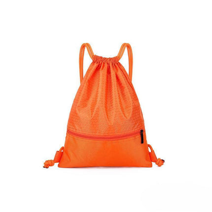 Backpack Sport Pack String Tote Gym Bag Cinch Sack School Drawstring Capacity - Green.