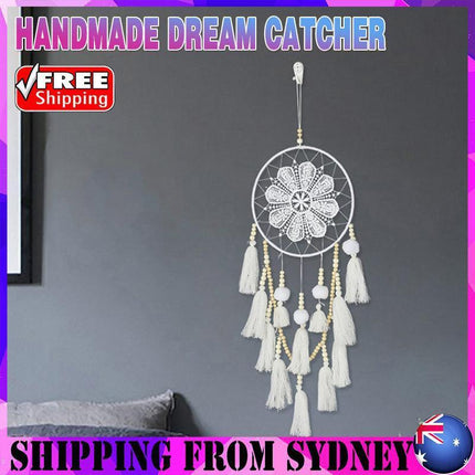 Handmade Dream Catcher Natural Macrame Hairball Art Wall Hanging Room Home Decor.