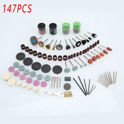 100/147pcs Electric Mill Set Accessories Grinding Cutting Drilling Tool Kit - 100Pcs(Without Grinder Pen).