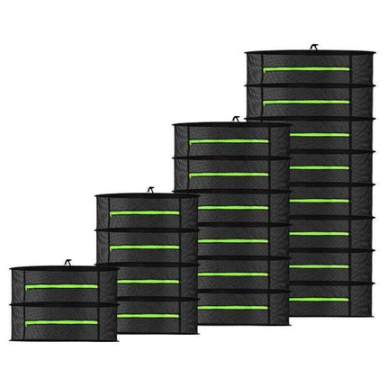 2-8 Tier Drying Net Large Shelf Hydroponic Hanging Grow Herb Plant Dry - 2 Layers.