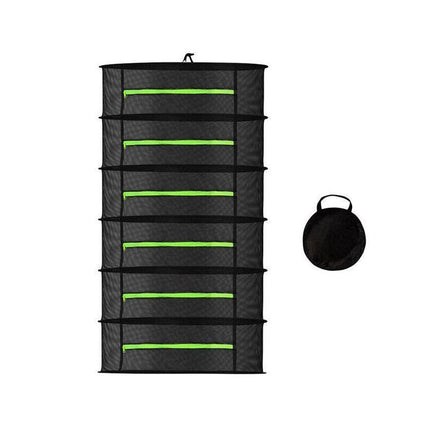2-8 Tier Drying Net Large Shelf Hydroponic Hanging Grow Herb Plant Dry - 8 Layers.