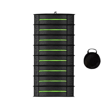 2-8 Tier Drying Net Large Shelf Hydroponic Hanging Grow Herb Plant Dry - 8 Layers.