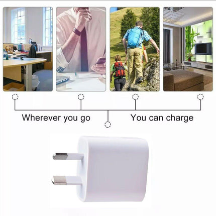 5V2A Dual Usb Wall Charger Au Plug Power Adapter Cable For Iphone 678 X 11 Ipad.