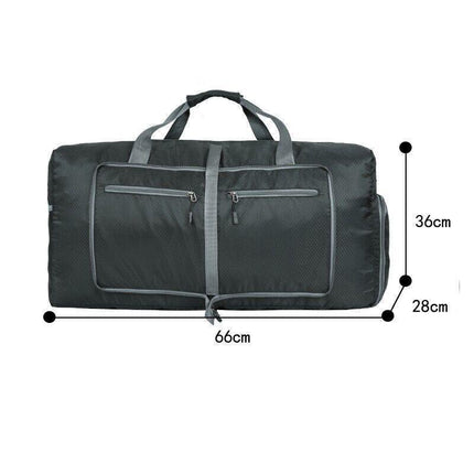 70L Large Travel Duffle Bag Foldable Waterproof Gym Bag with Shoe Compartment.